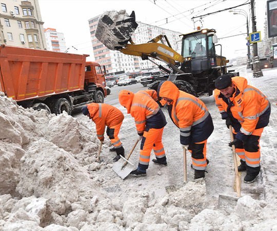 Уборка снега в Ишимбае и  Республике Башкортостан